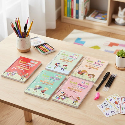 Conjunto de Caderno Caligrafia Multi-idiomas