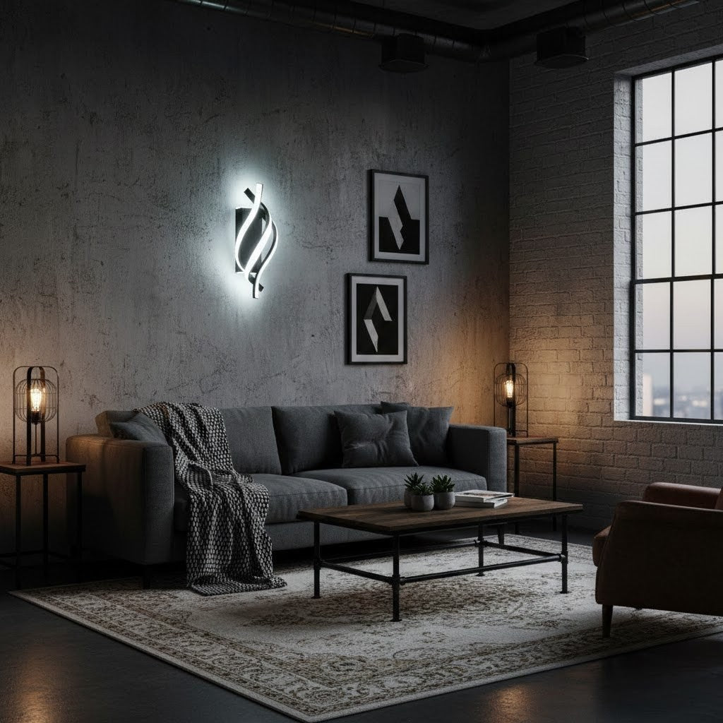 Arandela de Parede LED Espiral Moderna