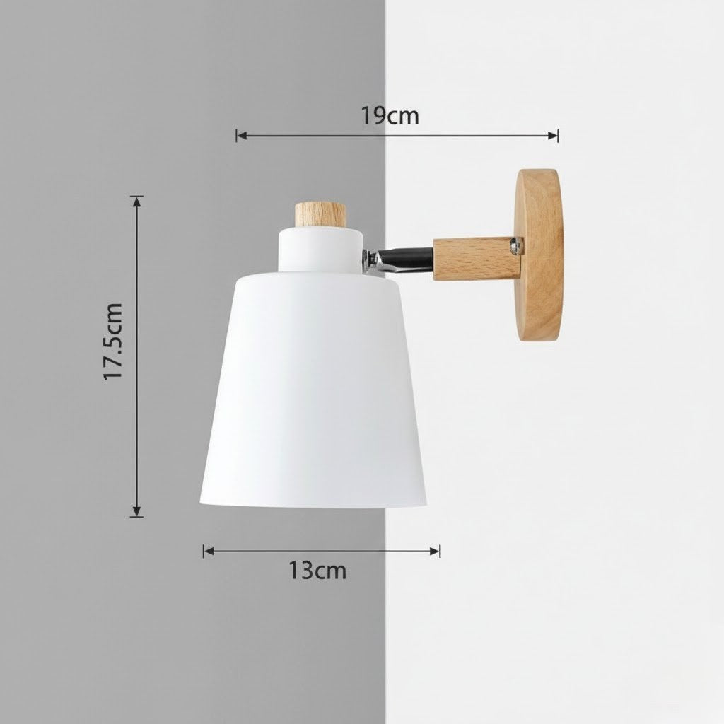 Arandela de Parede Wooden em Madeira com Interruptor Iluminação Decorativa