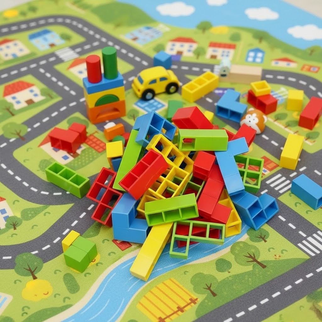 Jogo de Tetris em Equipe para Crianças e Adultos