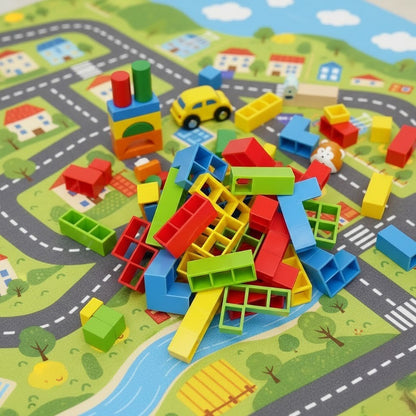 Jogo de Tetris em Equipe para Crianças e Adultos