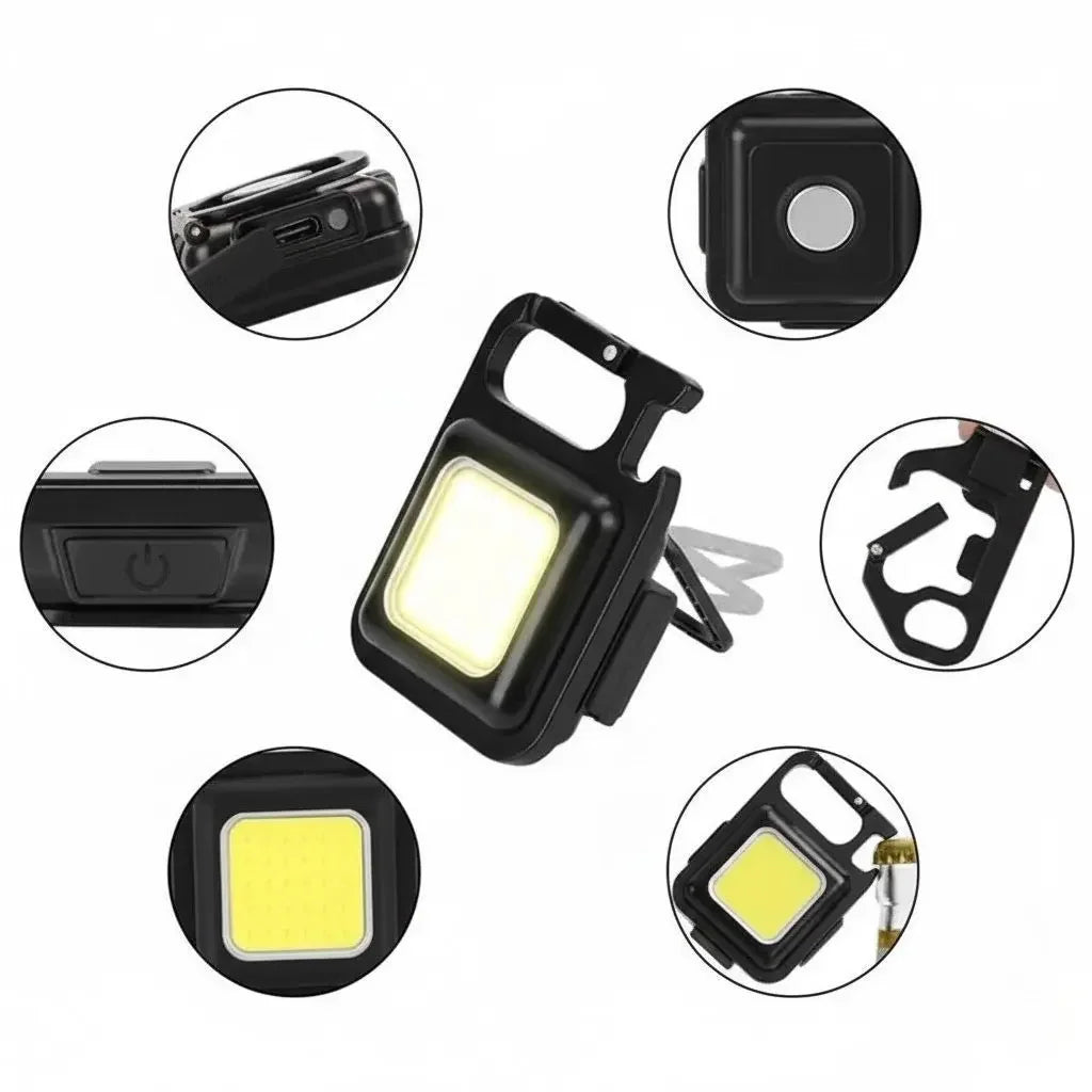 Chaveiro LED Mini Cob Chain   Maravilhas do Mundo Moderno