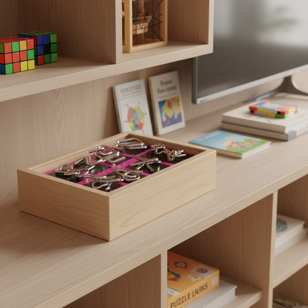 Kit Quebra Cabeça de Metal Enigma