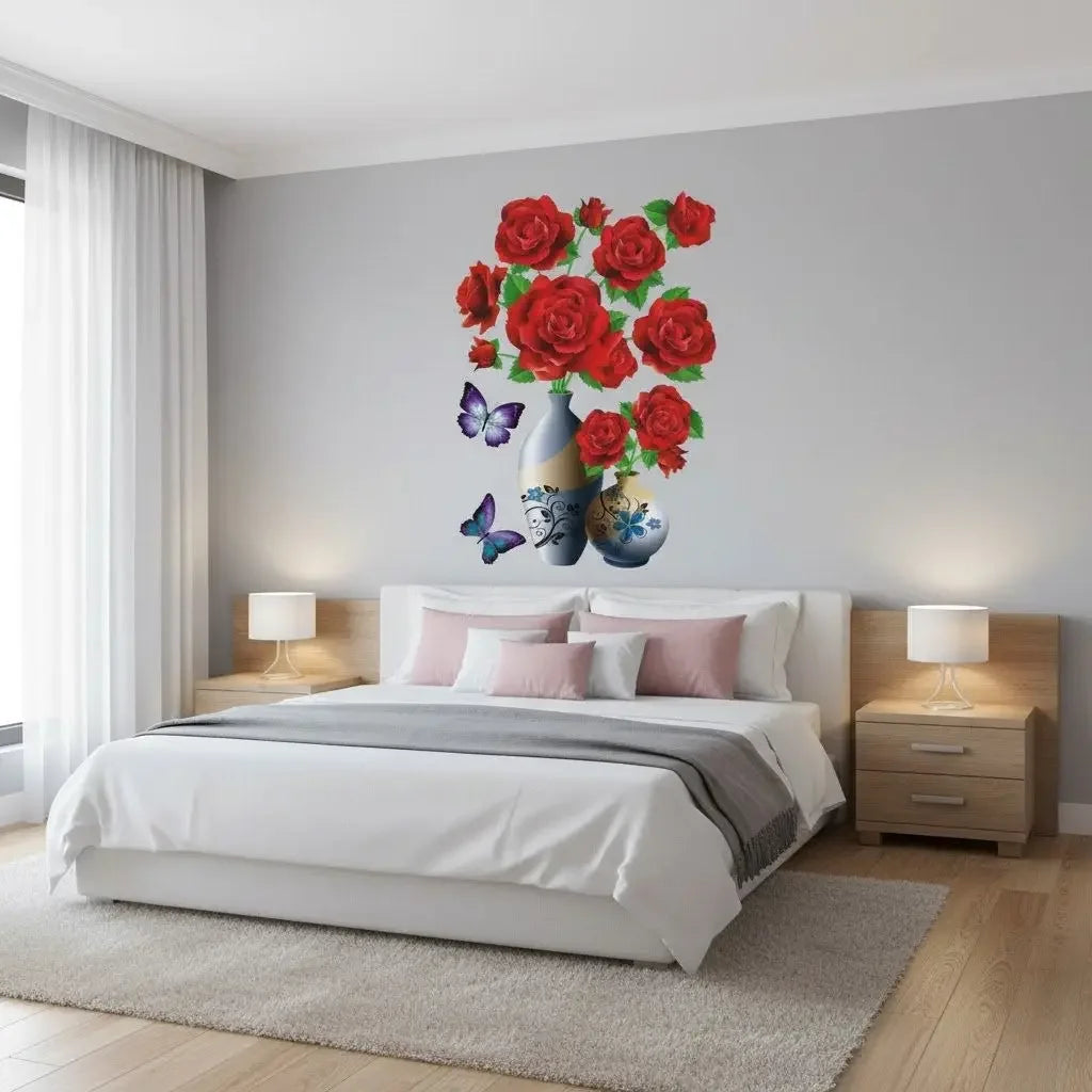 Adesivo de Flores 3D   Maravilhas do Mundo Moderno