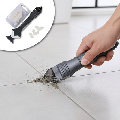 Raspador de Silicone, Selante e Rejunte Multifuncional 3 em 1 Thind