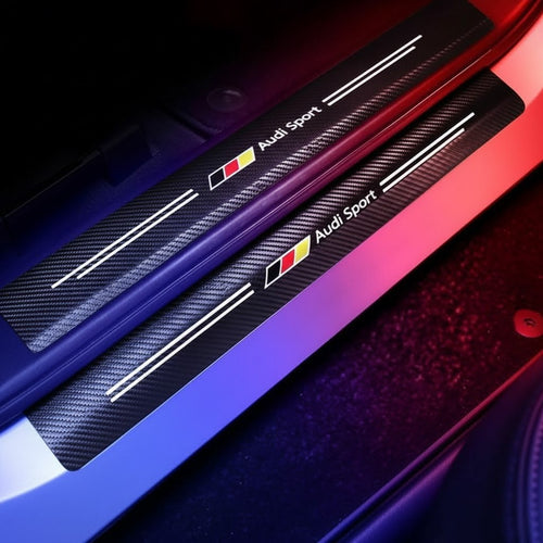 Kit Adesivo de Carbono de Soleira de Porta de Carro