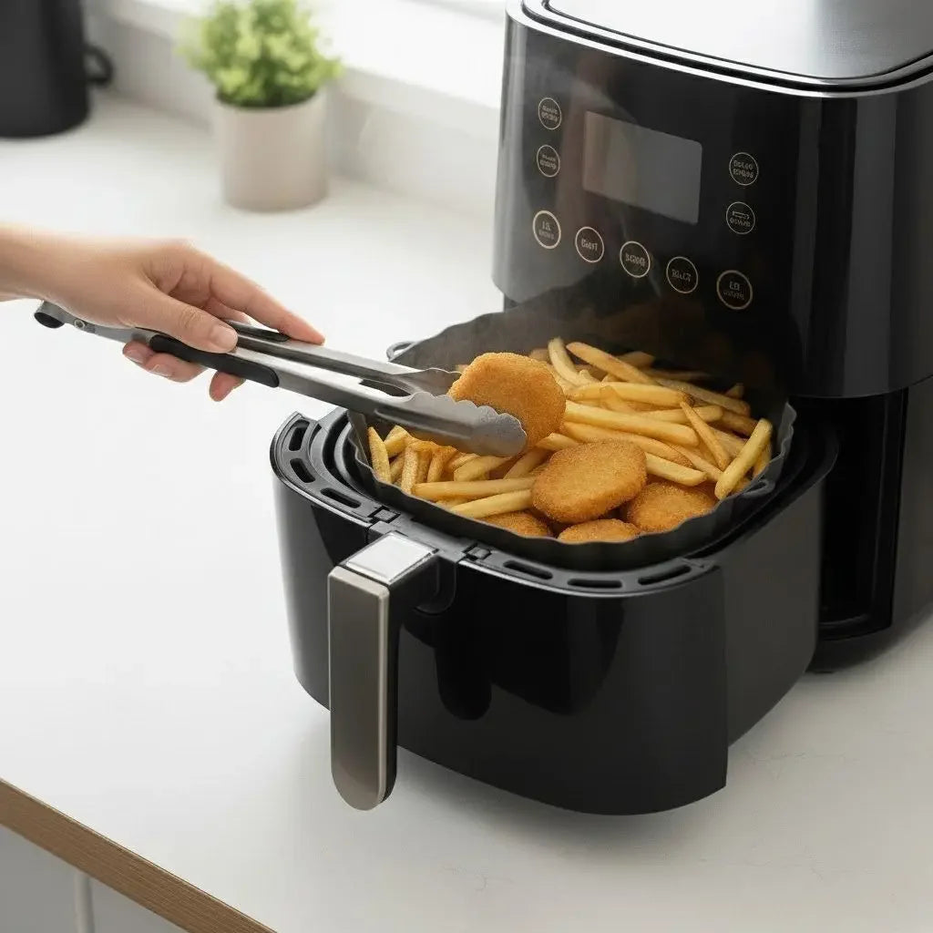 Kit Bandejas de Silicone Permanente para Air Fryer   Maravilhas do Mundo Moderno