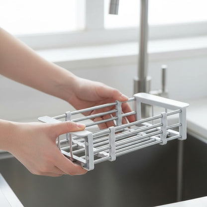 Escorredor Retrátil de Aço Inoxidável