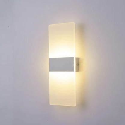 Arandela de Parede Minimalista em Acrílico Iluminação Moderna