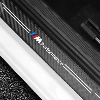 Kit Adesivo de Carbono de Soleira de Porta de Carro