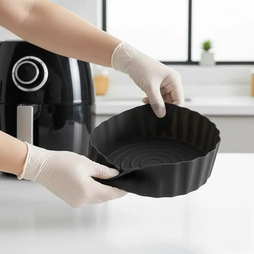 Kit Bandejas de Silicone Permanente para Air Fryer   Maravilhas do Mundo Moderno
