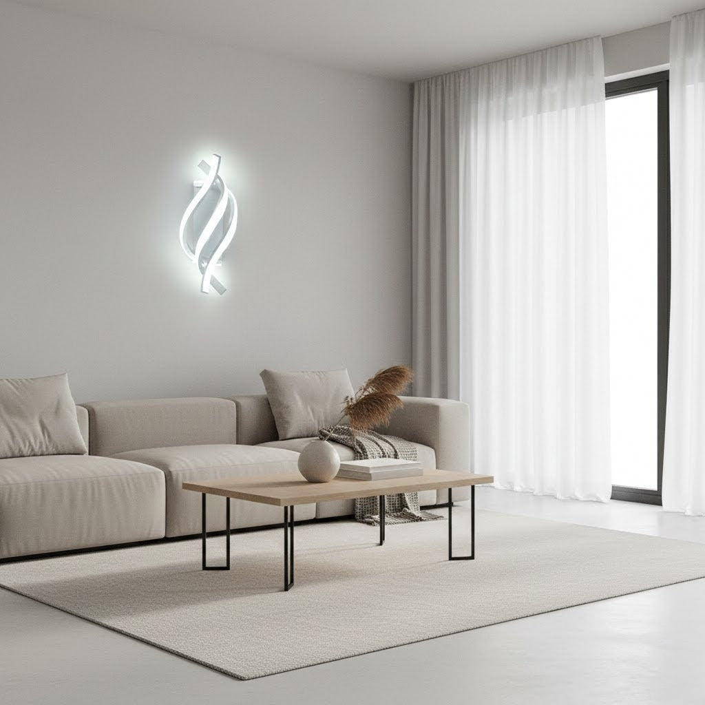 Arandela de Parede LED Espiral Moderna