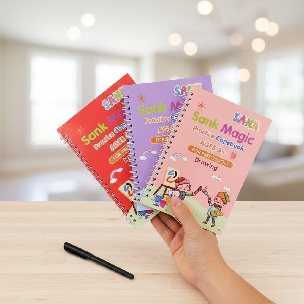 Conjunto de Caderno Caligrafia Multi-idiomas