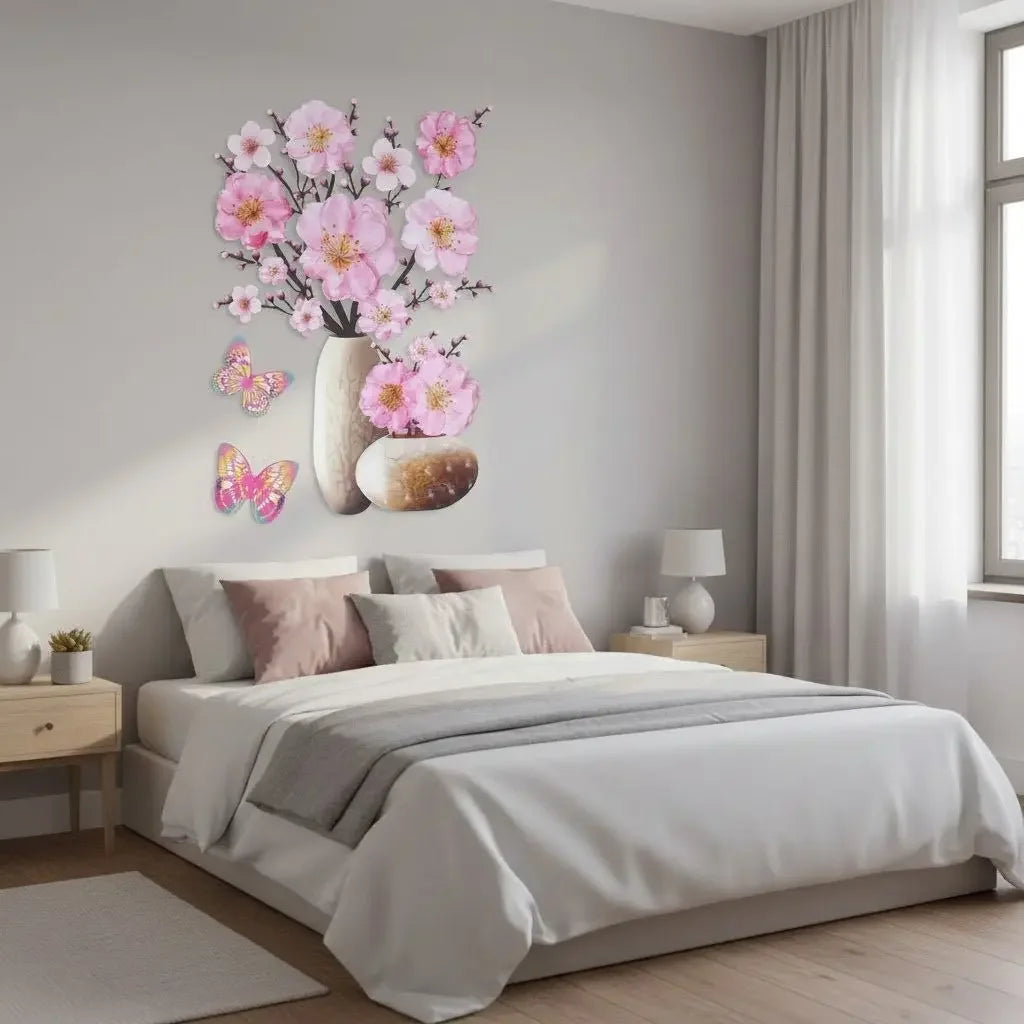 Adesivo de Flores 3D   Maravilhas do Mundo Moderno