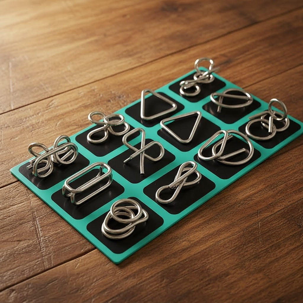 Kit Quebra Cabeça de Metal Enigma