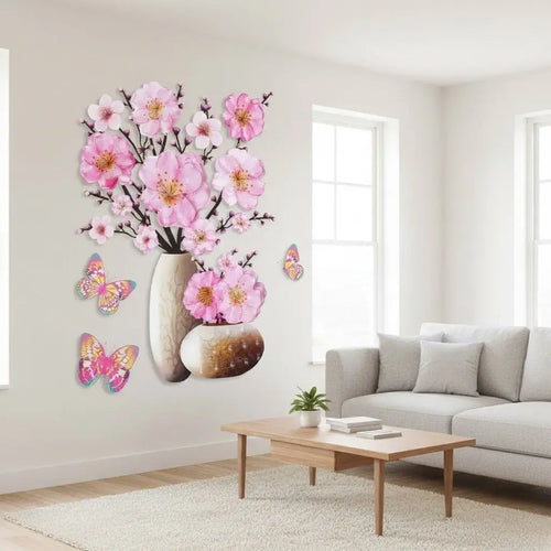 Adesivo de Flores 3D   Maravilhas do Mundo Moderno