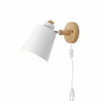 Arandela de Parede Wooden em Madeira com Interruptor Iluminação Decorativa