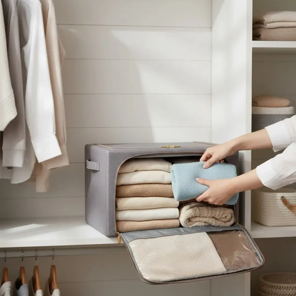 Saco de Armazenamento de Roupa de Alta Capacidade Stoly II   Maravilhas do Mundo Moderno