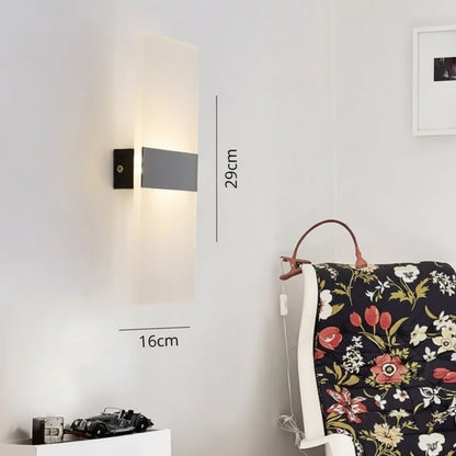Arandela de Parede Minimalista em Acrílico Iluminação Moderna