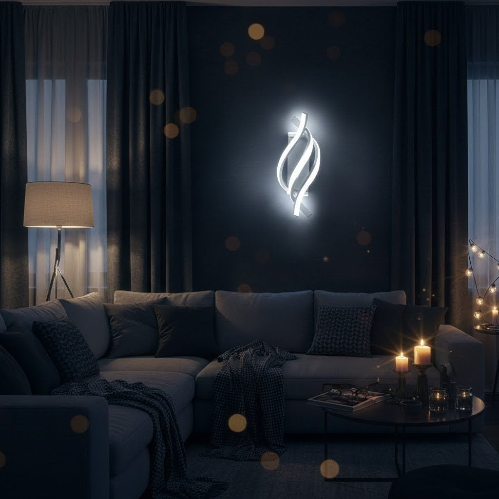Arandela de Parede LED Espiral Moderna