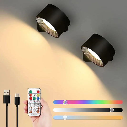 Luminária de Parede LED Sem Fio Moderna Maravilhas do Mundo Moderno