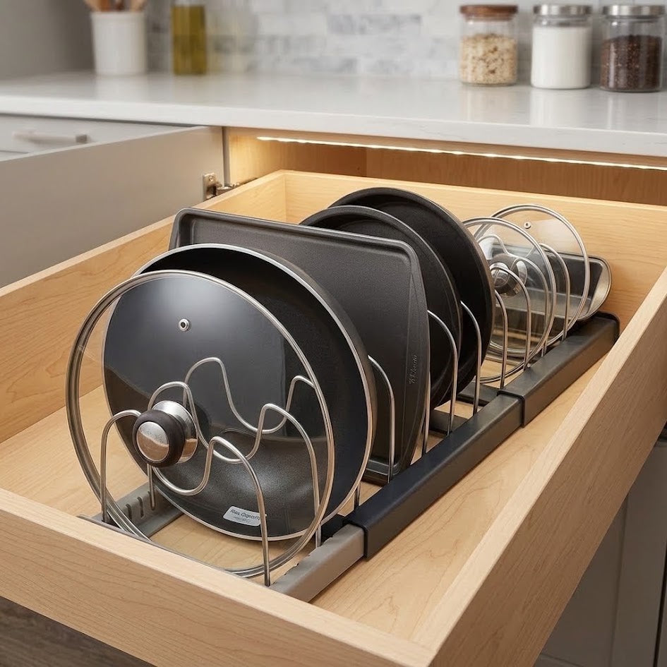 Suporte Organizador Expansível De Cozinha