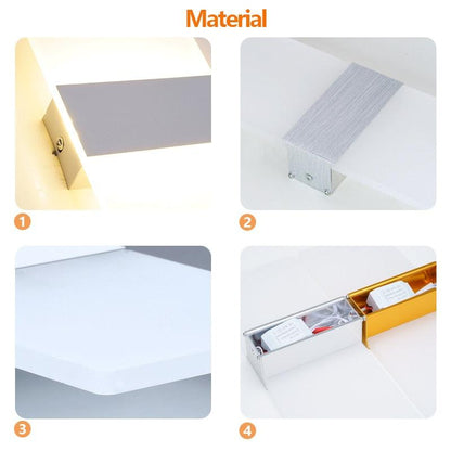 Arandela de Parede Minimalista em Acrílico Iluminação Moderna