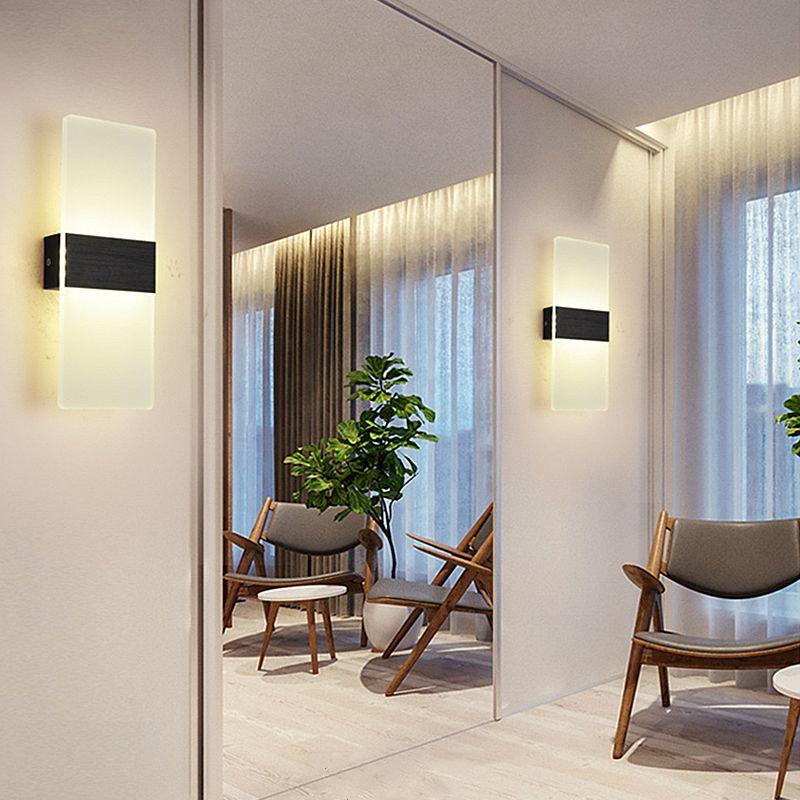 Arandela de Parede Minimalista em Acrílico Iluminação Moderna