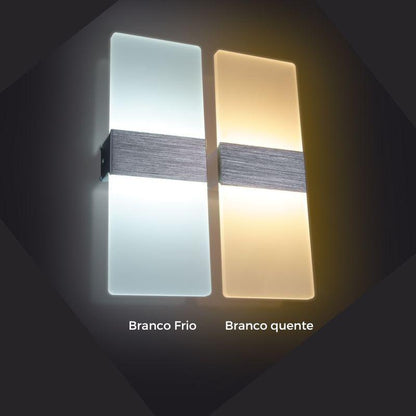 Arandela de Parede Minimalista em Acrílico Iluminação Moderna