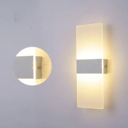 Arandela de Parede Minimalista em Acrílico Iluminação Moderna
