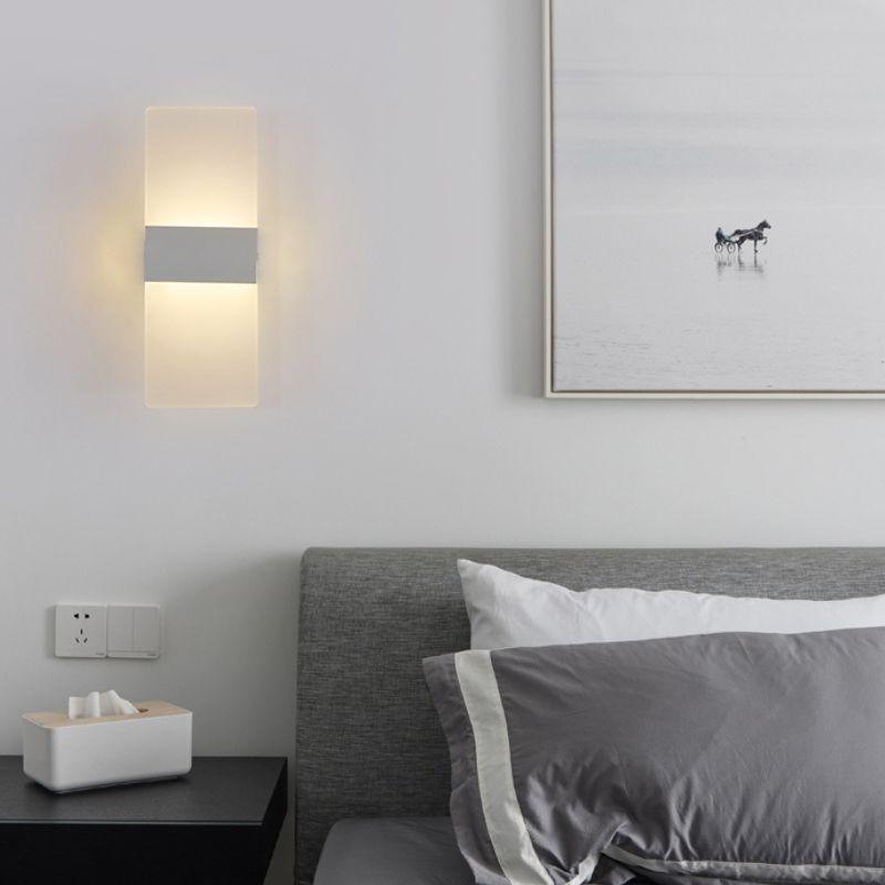Arandela de Parede Minimalista em Acrílico Iluminação Moderna