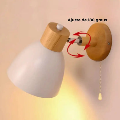 Arandela de Parede em Madeira Wooden Wall Light