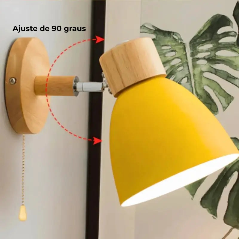 Arandela de Parede em Madeira Wooden Wall Light