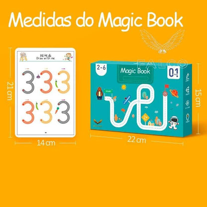 Caderno de Traço e Desenho Infantil com Tinta Apagável