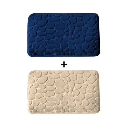 Kit 2 Tapetes para Banheiro Antiderrapante & Ultraabsorvente 3D   Maravilhas do Mundo Moderno