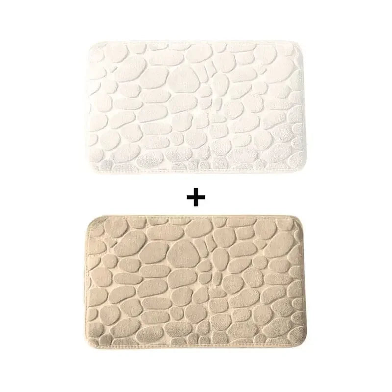 Kit 2 Tapetes para Banheiro Antiderrapante & Ultraabsorvente 3D   Maravilhas do Mundo Moderno