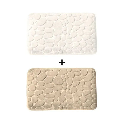 Kit 2 Tapetes para Banheiro Antiderrapante & Ultraabsorvente 3D   Maravilhas do Mundo Moderno