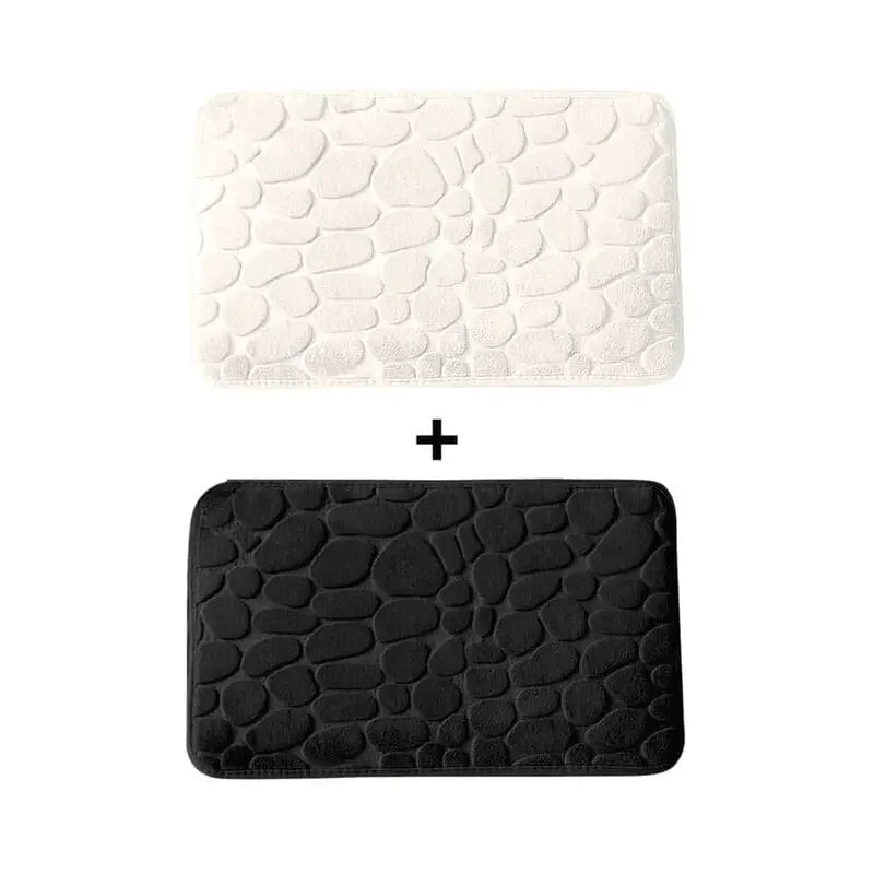 Kit 2 Tapetes para Banheiro Antiderrapante & Ultraabsorvente 3D   Maravilhas do Mundo Moderno