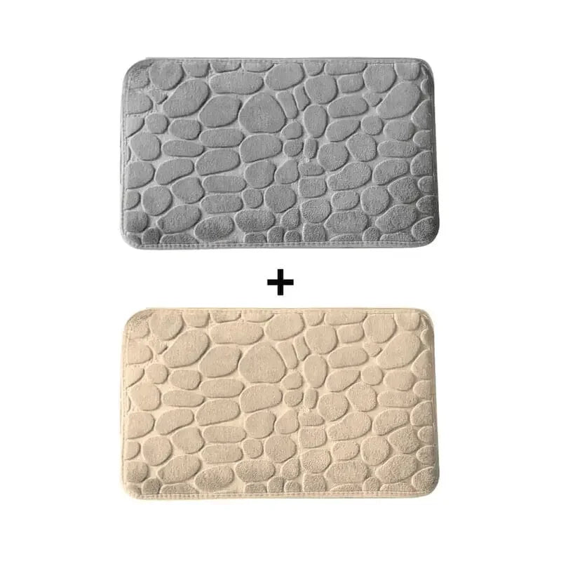 Kit 2 Tapetes para Banheiro Antiderrapante & Ultraabsorvente 3D   Maravilhas do Mundo Moderno