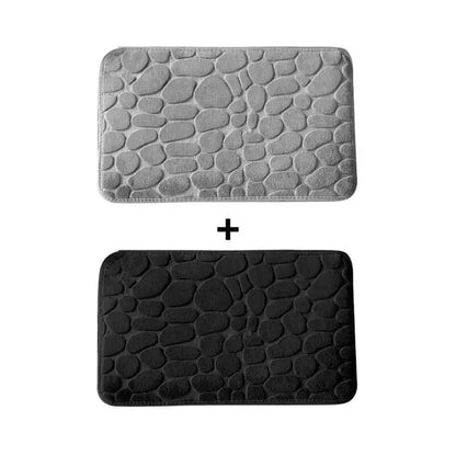 Kit 2 Tapetes para Banheiro Antiderrapante & Ultraabsorvente 3D   Maravilhas do Mundo Moderno