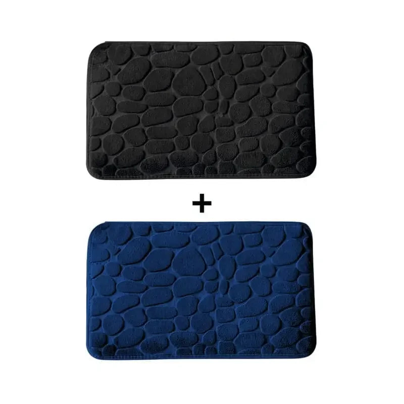 Kit 2 Tapetes para Banheiro Antiderrapante & Ultraabsorvente 3D   Maravilhas do Mundo Moderno