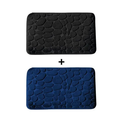 Kit 2 Tapetes para Banheiro Antiderrapante & Ultraabsorvente 3D   Maravilhas do Mundo Moderno