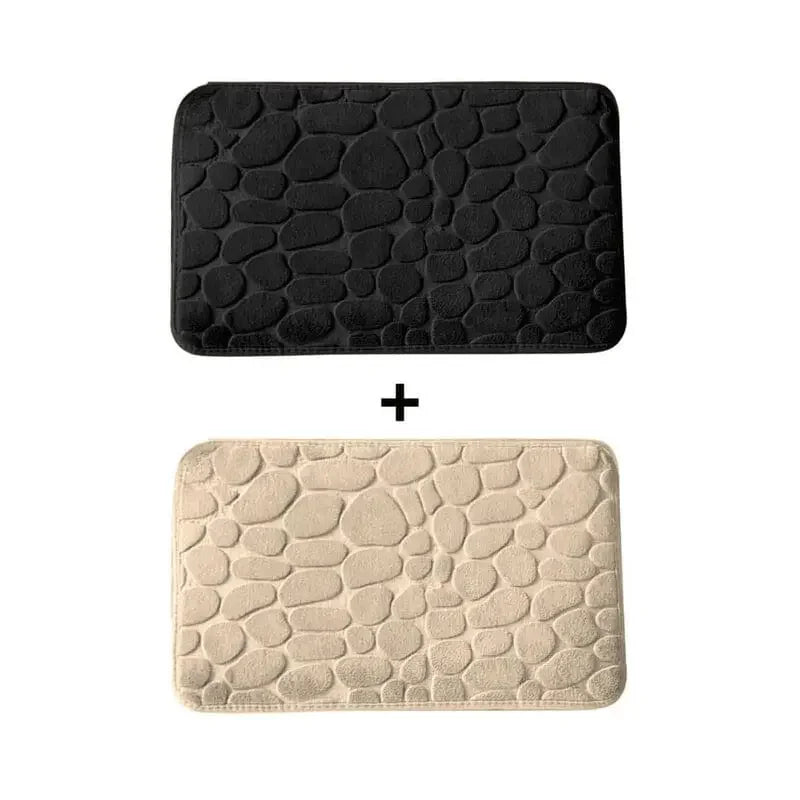 Kit 2 Tapetes para Banheiro Antiderrapante & Ultraabsorvente 3D   Maravilhas do Mundo Moderno