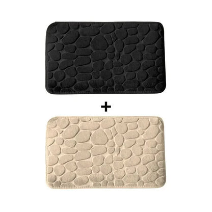 Kit 2 Tapetes para Banheiro Antiderrapante & Ultraabsorvente 3D   Maravilhas do Mundo Moderno