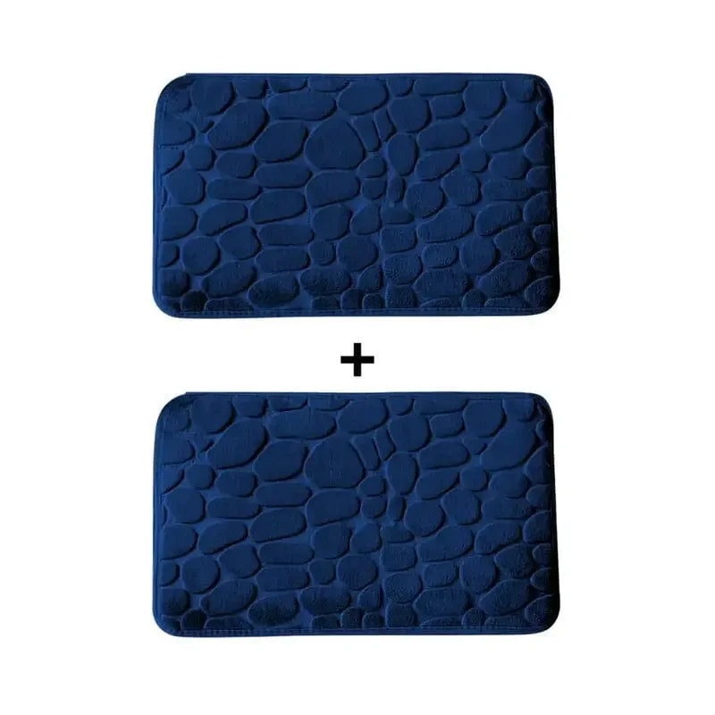 Kit 2 Tapetes para Banheiro Antiderrapante & Ultraabsorvente 3D   Maravilhas do Mundo Moderno