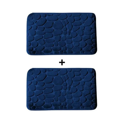 Kit 2 Tapetes para Banheiro Antiderrapante & Ultraabsorvente 3D   Maravilhas do Mundo Moderno