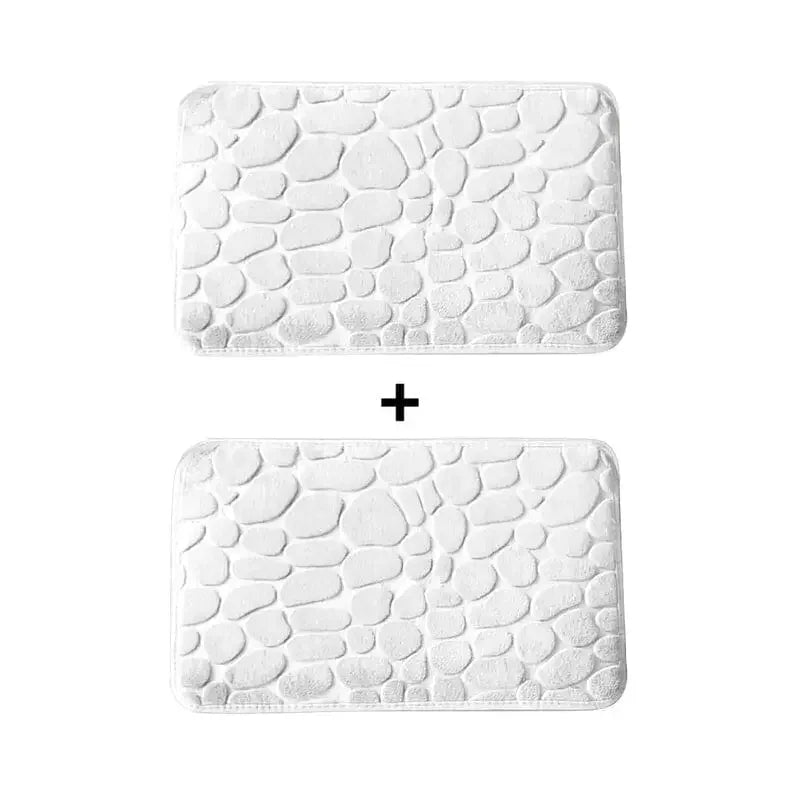 Kit 2 Tapetes para Banheiro Antiderrapante & Ultraabsorvente 3D   Maravilhas do Mundo Moderno