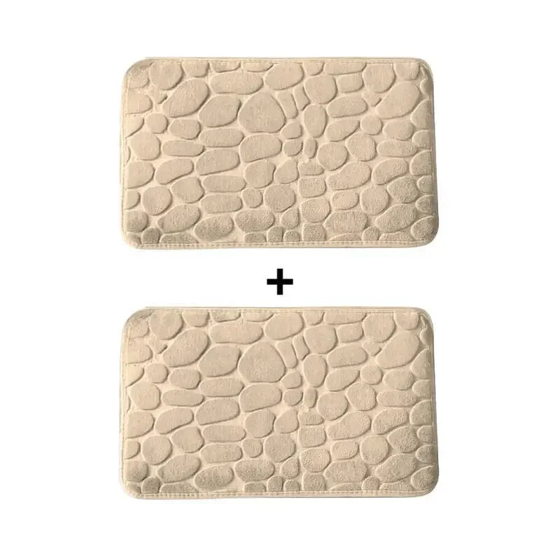 Kit 2 Tapetes para Banheiro Antiderrapante & Ultraabsorvente 3D   Maravilhas do Mundo Moderno