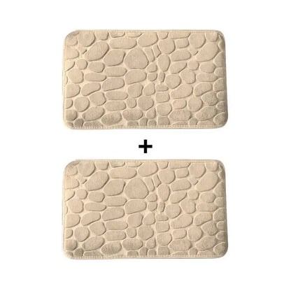 Kit 2 Tapetes para Banheiro Antiderrapante & Ultraabsorvente 3D   Maravilhas do Mundo Moderno