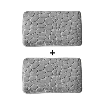 Kit 2 Tapetes para Banheiro Antiderrapante & Ultraabsorvente 3D   Maravilhas do Mundo Moderno